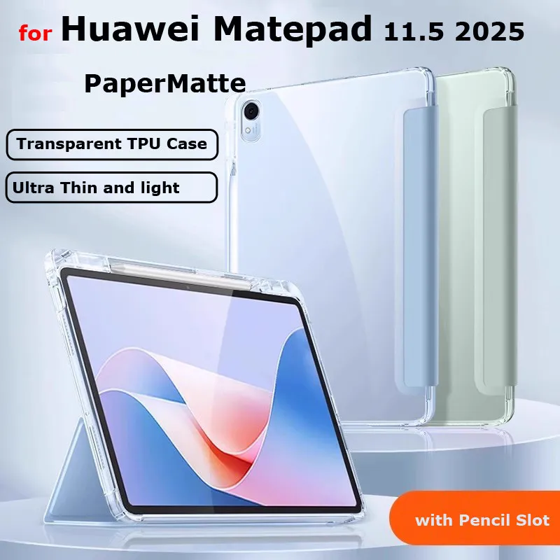

Чехол для Huawei Matepad 11,5 дюймов 2025 PaperMatte Pro 11 2024 11,5 дюймов S Air 11,5 10,4 SE 11, матовый прозрачный противоударный чехол
