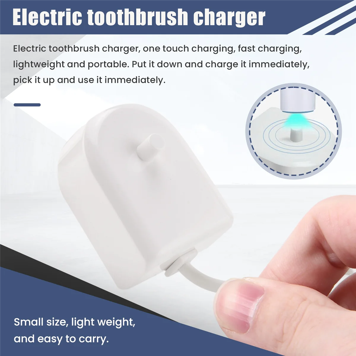 Suitable for Philips HX8140, HX6100, HX9112, HX3110 Electric Toothbrush Induction Charger Adapter EU Plug