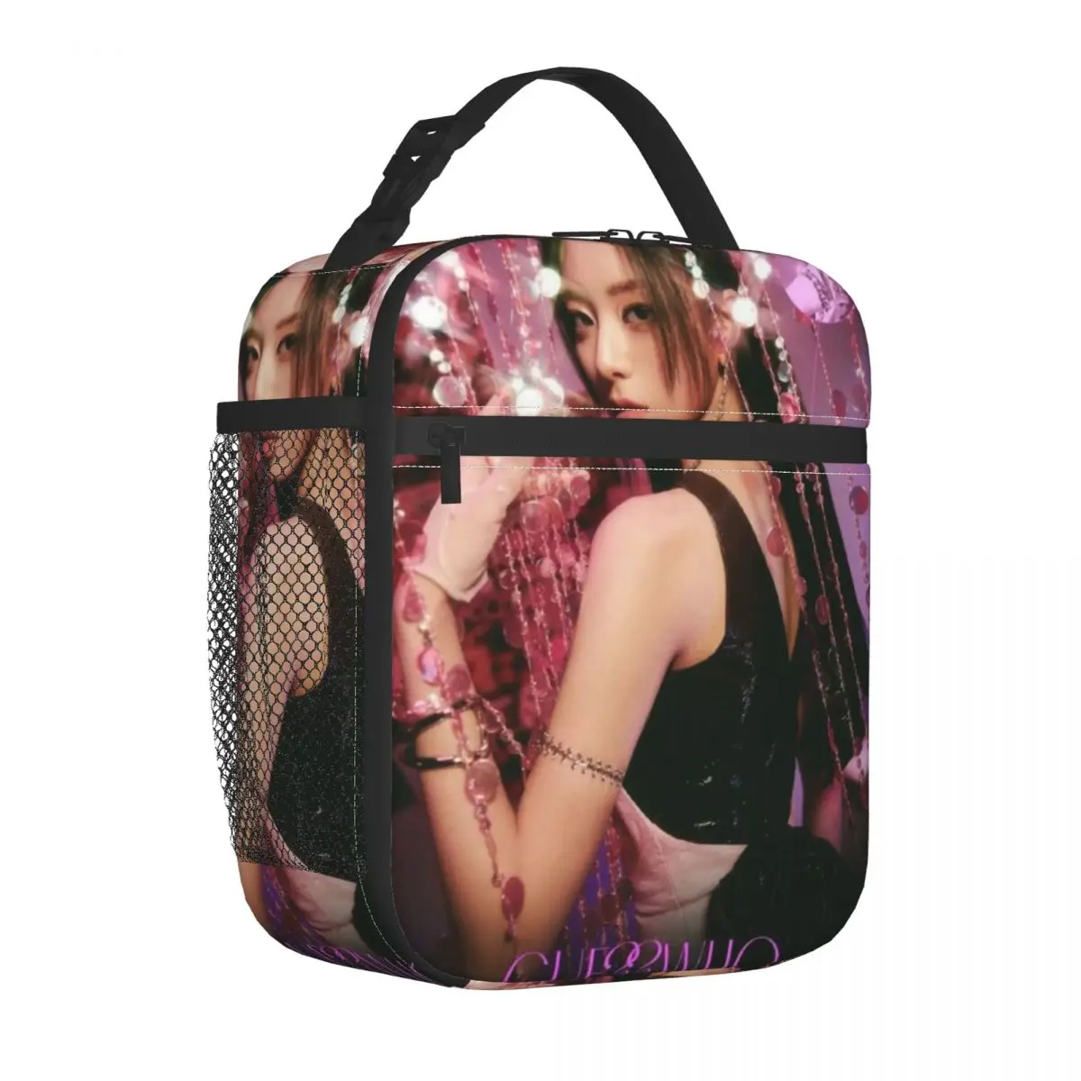 ITZYS Kpop Star Girl Group Insulated Lunch Tote Bag for Women Portable Cooler Thermal Food Lunch Box School