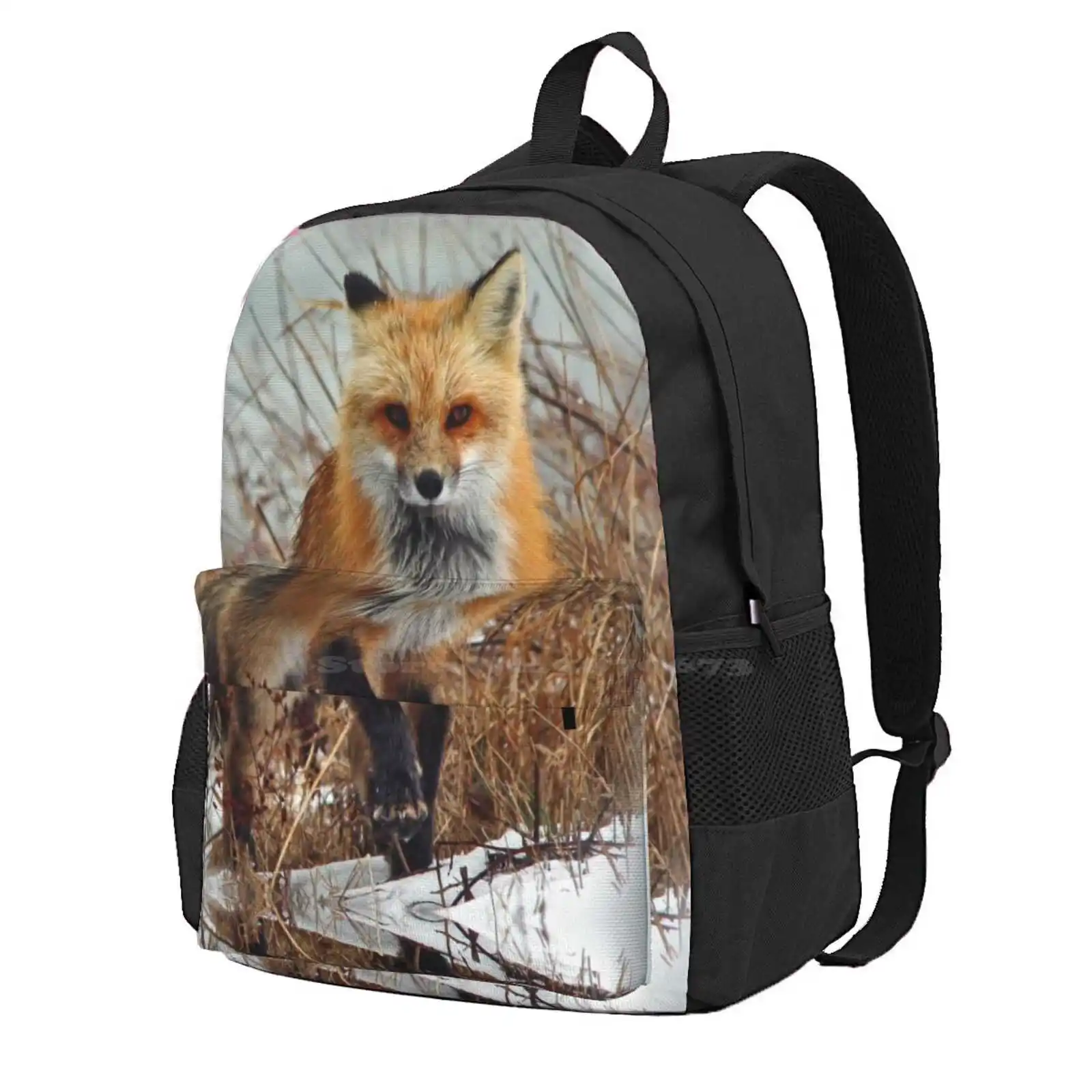 Red Fox Hot Sale Schoolbag Backpack Fashion Bags Red Fox Wildlife Hunter Canine