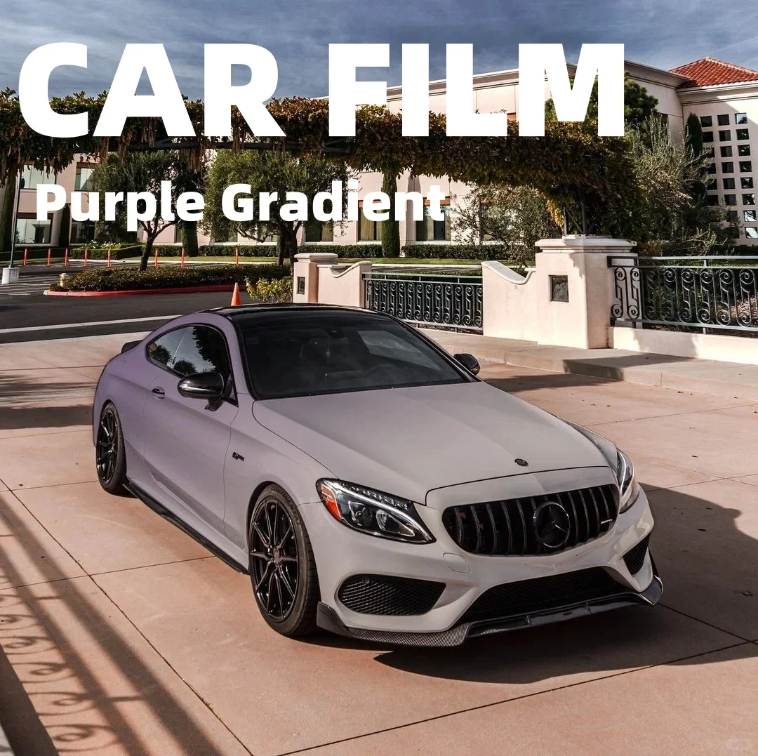 Purple Gradient Car Film Waterproof Highest Quality Full Vehicle Coverage Vinyl Wrap Vehicle Wrap Car Decoration 1.52*17M