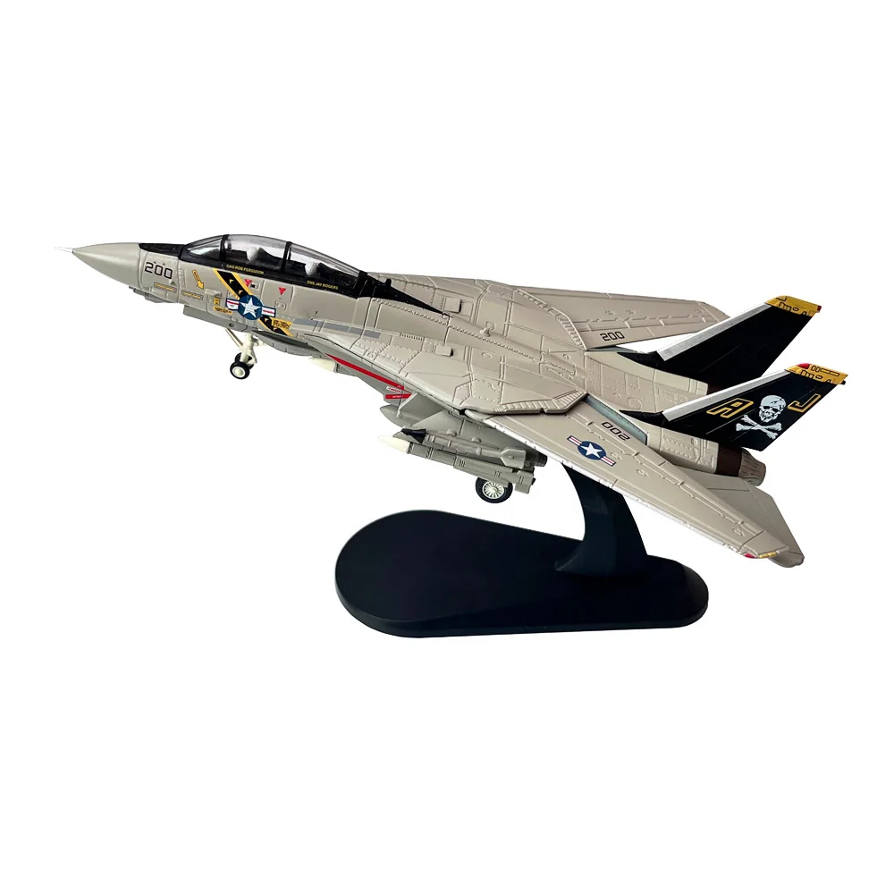 Avión de combate de la Marina de EE. UU. Grumman F14 F-14A Tomcat VF-84, juguete militar de Metal, modelo de avión fundido a presión para colección