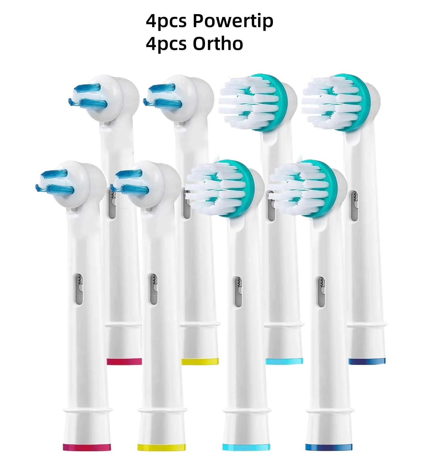 4/8/16 Stuks Interproximale Schoon Vervangende Opzetborstels Voor Oral B Professionele Ortho Orthodontische Elektrische Opzetborstels
