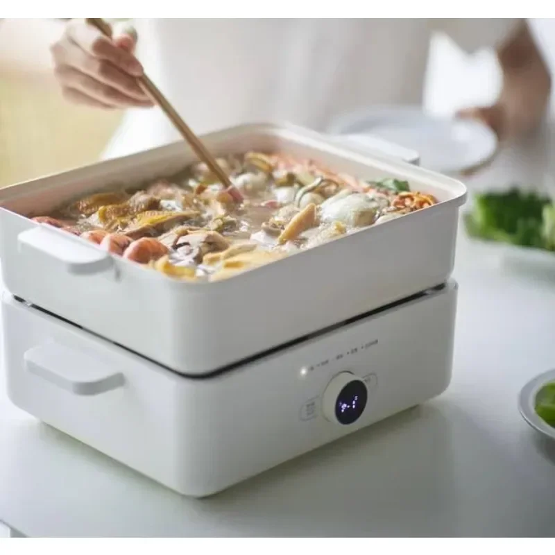 Intelligent 12L two-layer large capacity household breakfast machine reservation steaming and cooking integrated pot