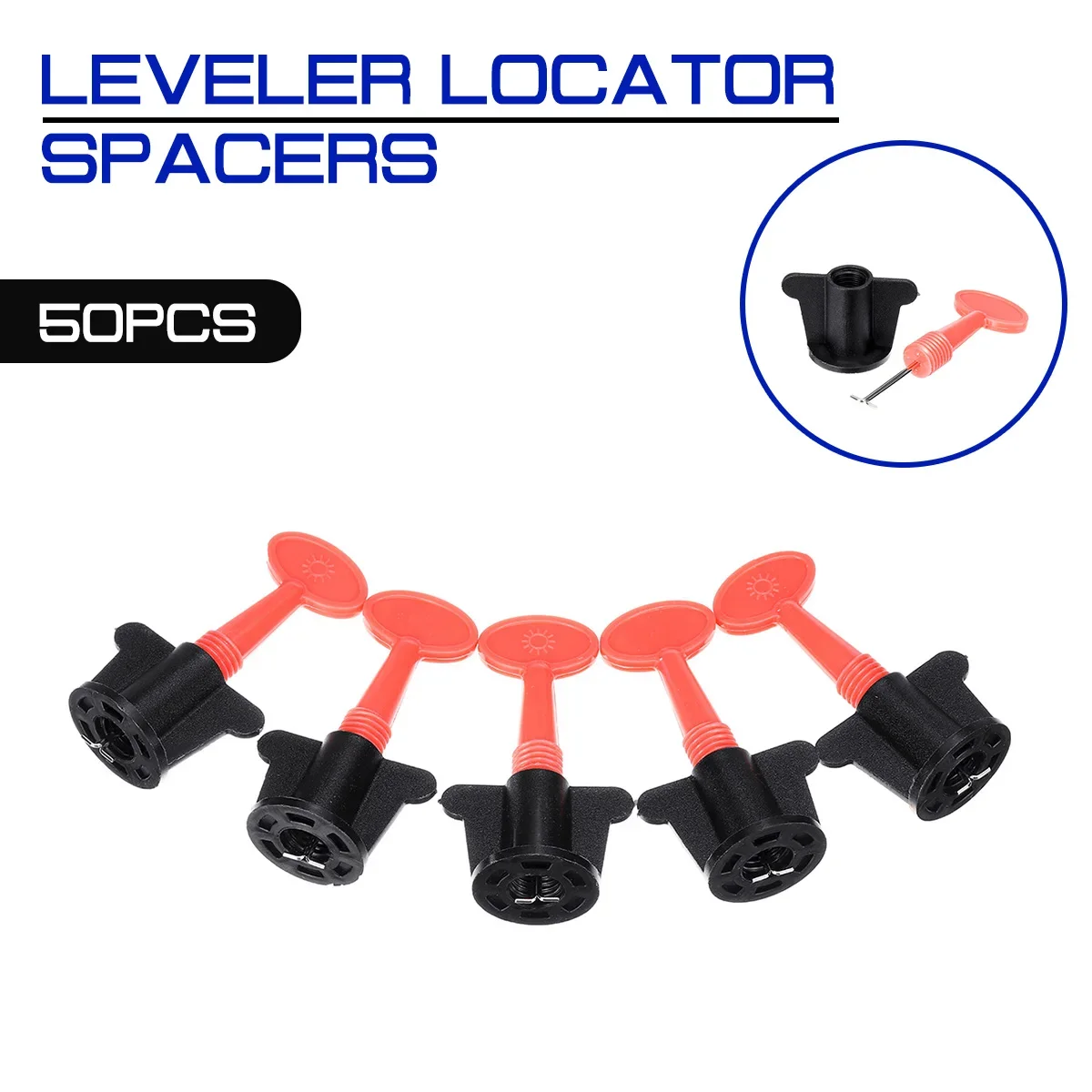 50pcs/set New Level Wedges Tile Spacers Leveler Locator Tile Spacers Plier for Flooring Wall Tile Carrelage Leveling System