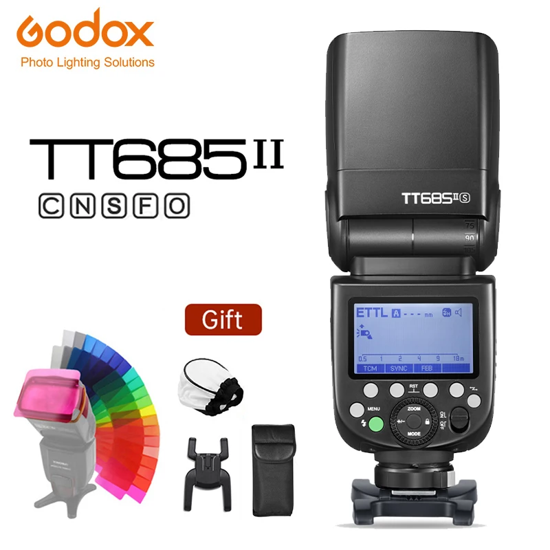 

Godox TT685II Camera Flash Speedlite TT685IIC TT685IIN TT685IIS TT685IIF TTL HSS for Canon Nikon Sony Fuji Olympus vs V860II