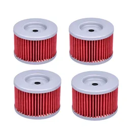 4pc Oil Filter For Honda Motorcycle ATC250 ES Big Red ATC 350 ATC350 ATC350X TRX250 TRX250X Fourtrax TRX 250 300 TRX300