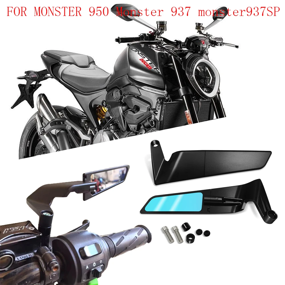 

For MONSTER 950 Monster 937 monster937SP motorcycle accessories rearview mirror wind wing side rear view reversing