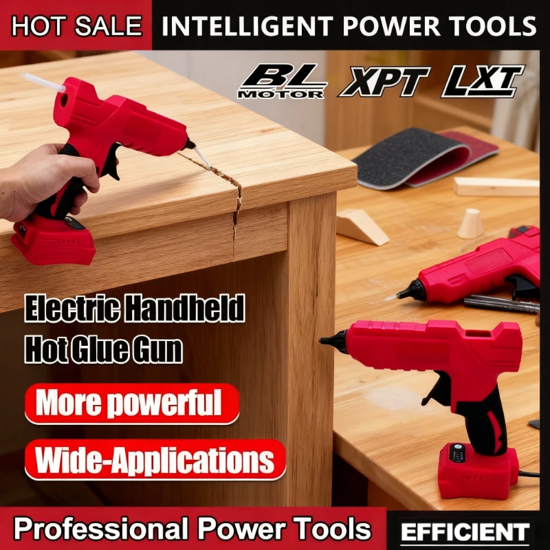 Para milwaukee elétrica pistola de cola quente 18v bateria li-ion diy pistola de cola quente para decoração de embalagem