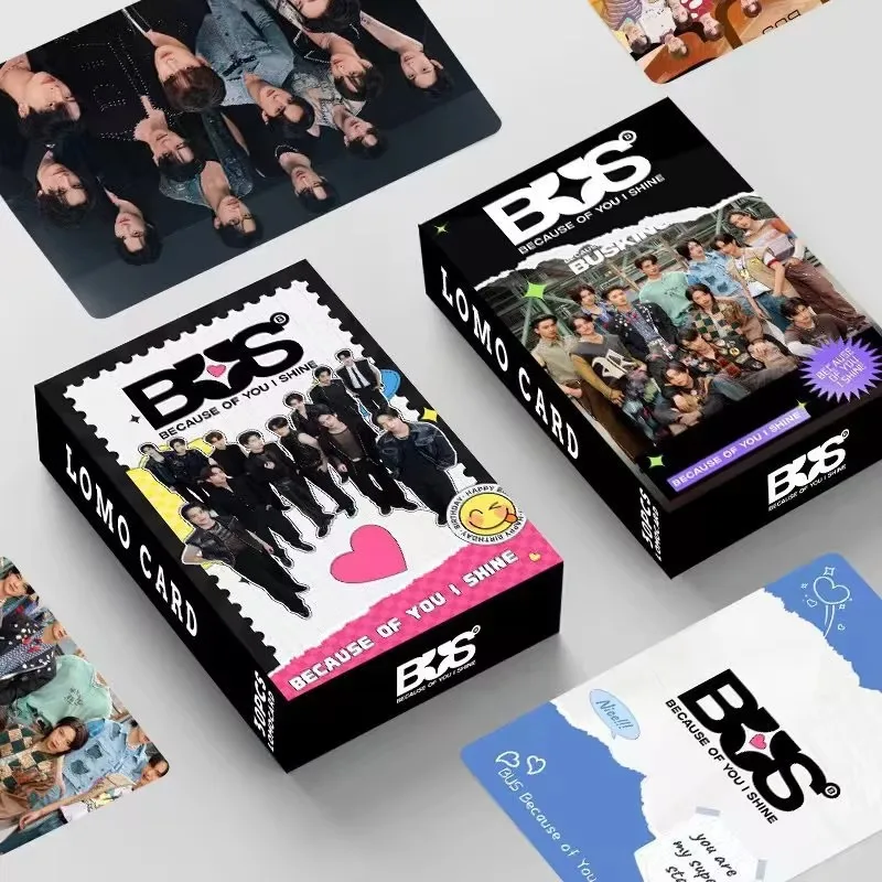 30 Peças/Conjunto de Cartões Lomo HD do Grupo de K-Pop Tailandês 'Because of You I Shine', Sem Repetições, para Coleção de Fãs e Presente
