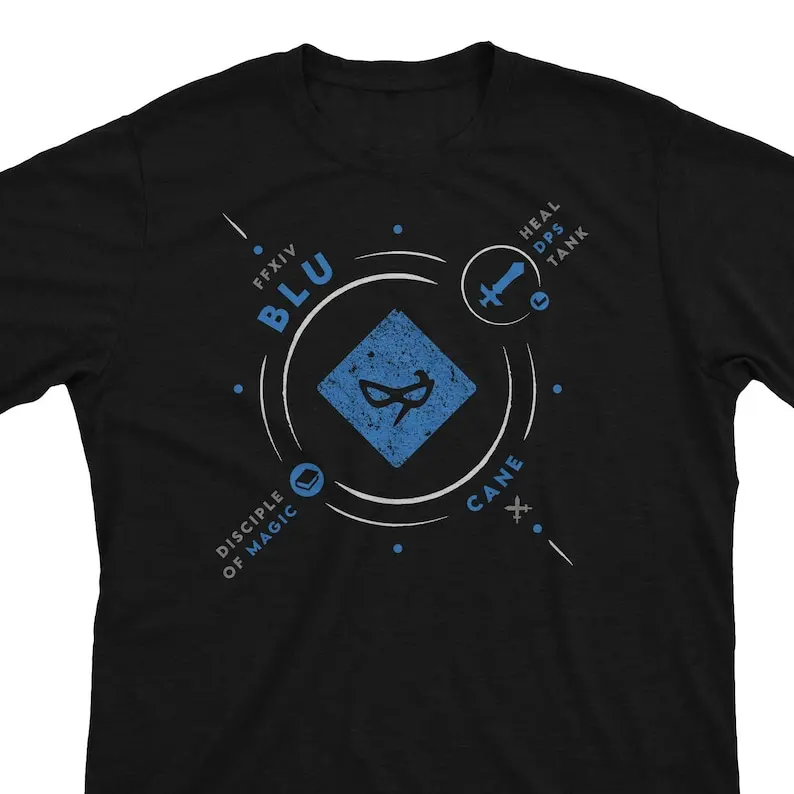 BLU Life - FFXIV Inspired Blue Mage Dps Limited Job FF14 MMO Gamer Gift Unisex T-Shirt or Hoodie