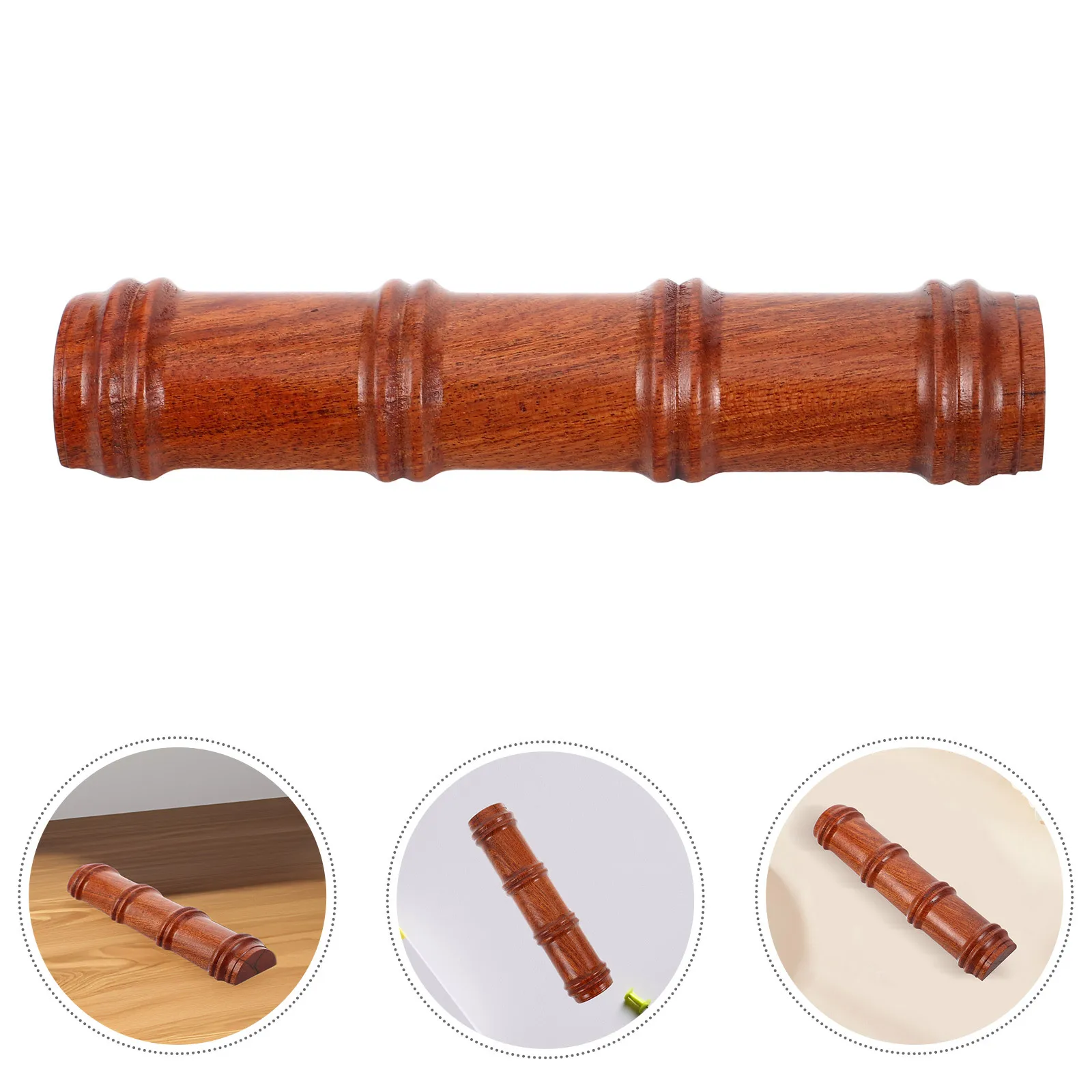 

Chinese Brush Rest Stand Handcrafted Redwood Pen Holder for Calligraphy Brushes Vintage Wood Desk Organizer Writing Tool Rack