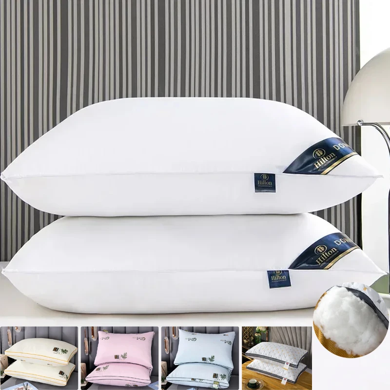 

2025 NEW Super Soft Pillow Core A Pair of Home Hotel Pillow Core Male Pillow Student Dormitory Whole Head Single Adult Pillows