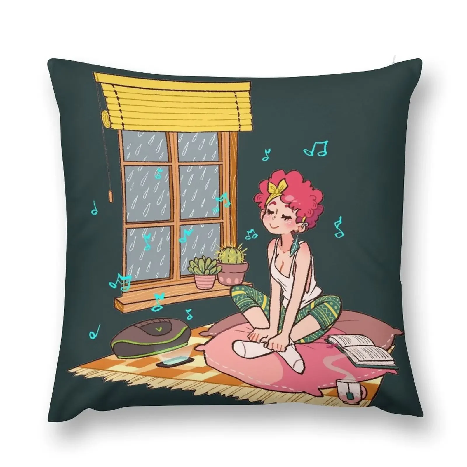 Rainy day Throw Pillow Christmas Pillow Decorative Sofa Cushion pillow