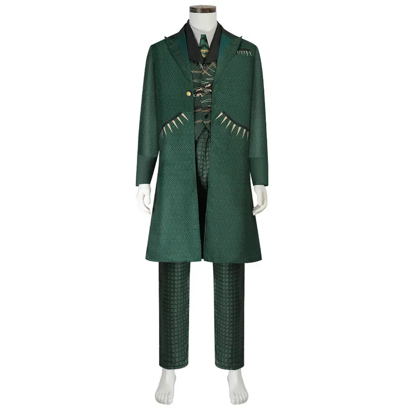 영화 Wicked Cosplay의 Wizard Green Jeff Men Goldblum 크리스마스 의류 할로윈 슈트 새해 의상