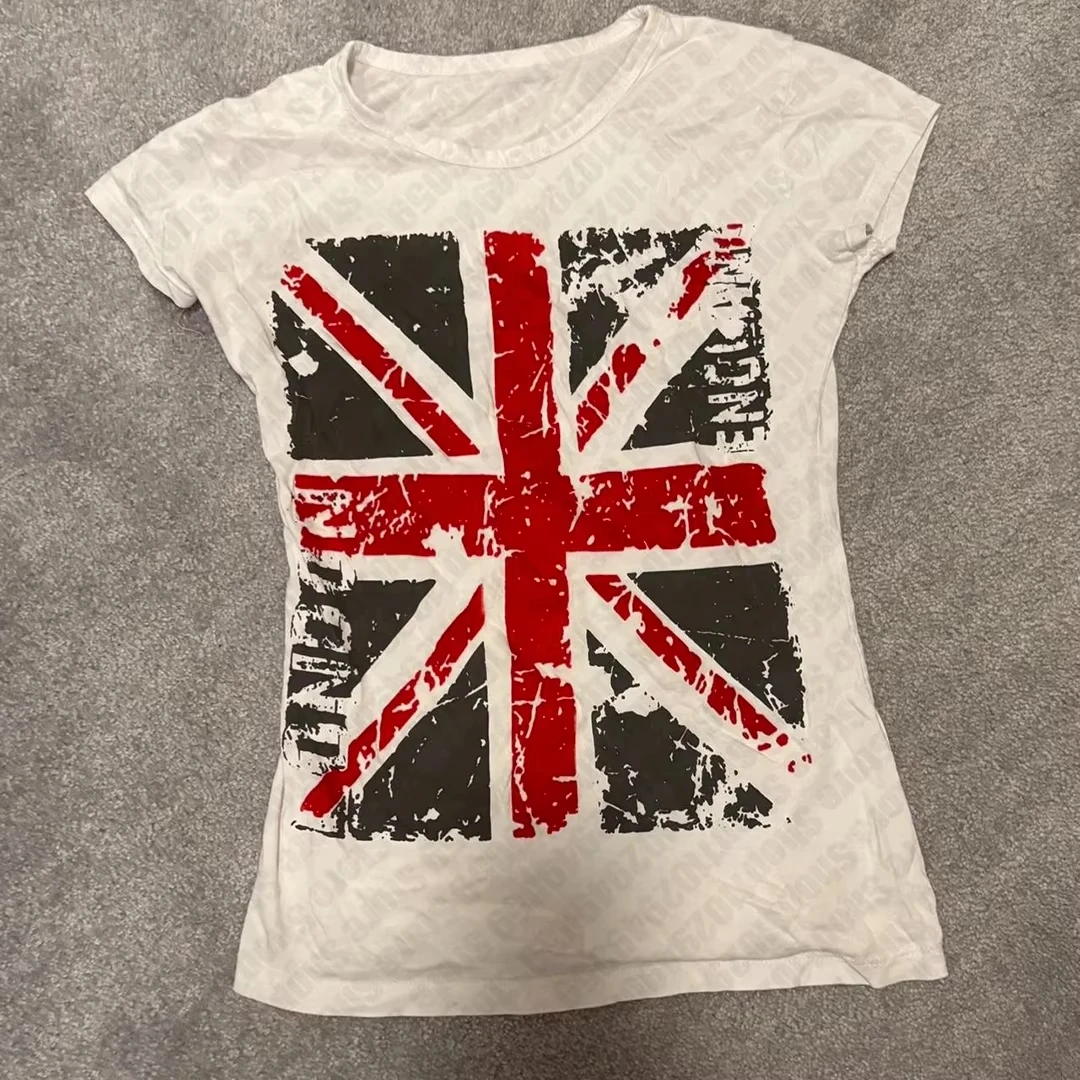 2000s Punk Women Short Sleeve Slim Vintage Graphic Sexy Streetwear Emo Girls Y2k Style Oversized Unisex T shirt Streetwear soft