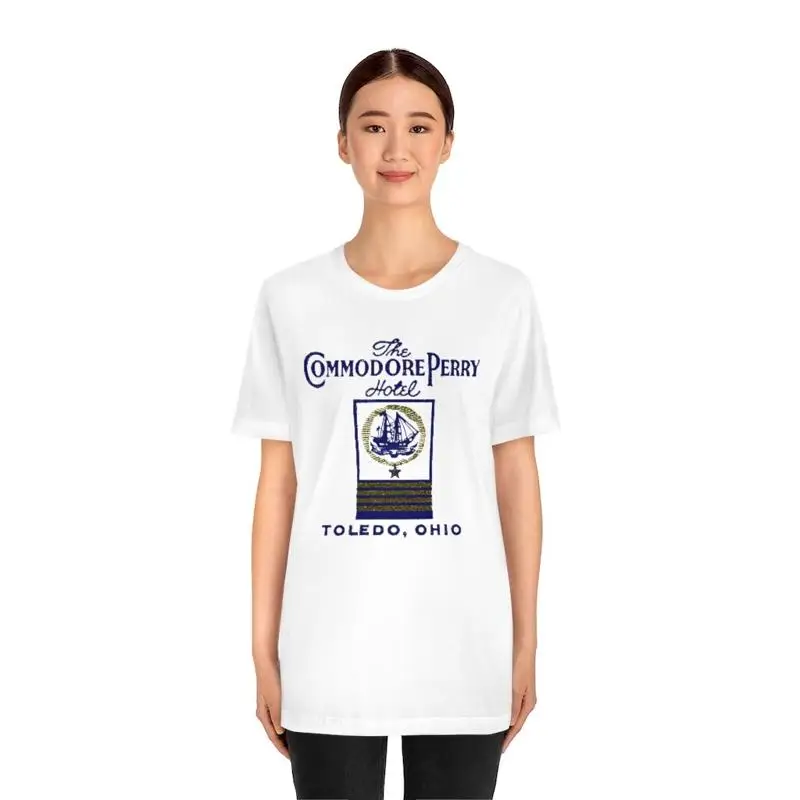 Commodore Perry Hotel Toledo Oh Vintage Ad T Shirt
