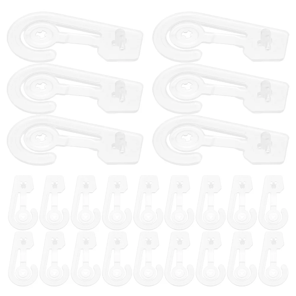 

50Pcs Plastic Hooks Multi-Purpose Organizer Hooks for Document Bags Closet Office Storage Space Saving Hanging Solution
