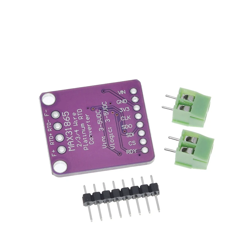 1/3 max31865 pt100 para pt1000 rtd para placa conversora digital módulo sensor de termopar de temperatura 3.3v/5v adequado para arduino