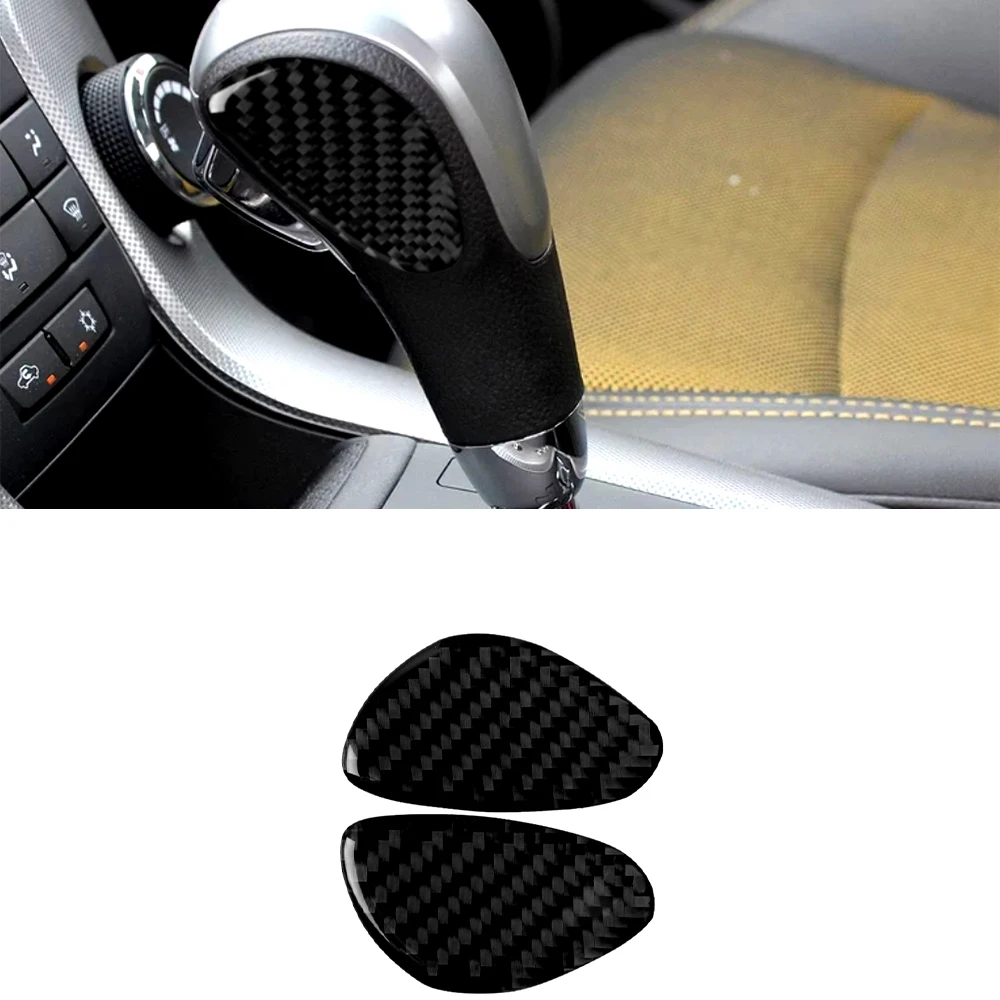 Gear Shift Knob Cap Decoration Cover Trim Sticker for Chevrolet Cruze 2009-2015 Car Interior Accessories Carbon Fiber