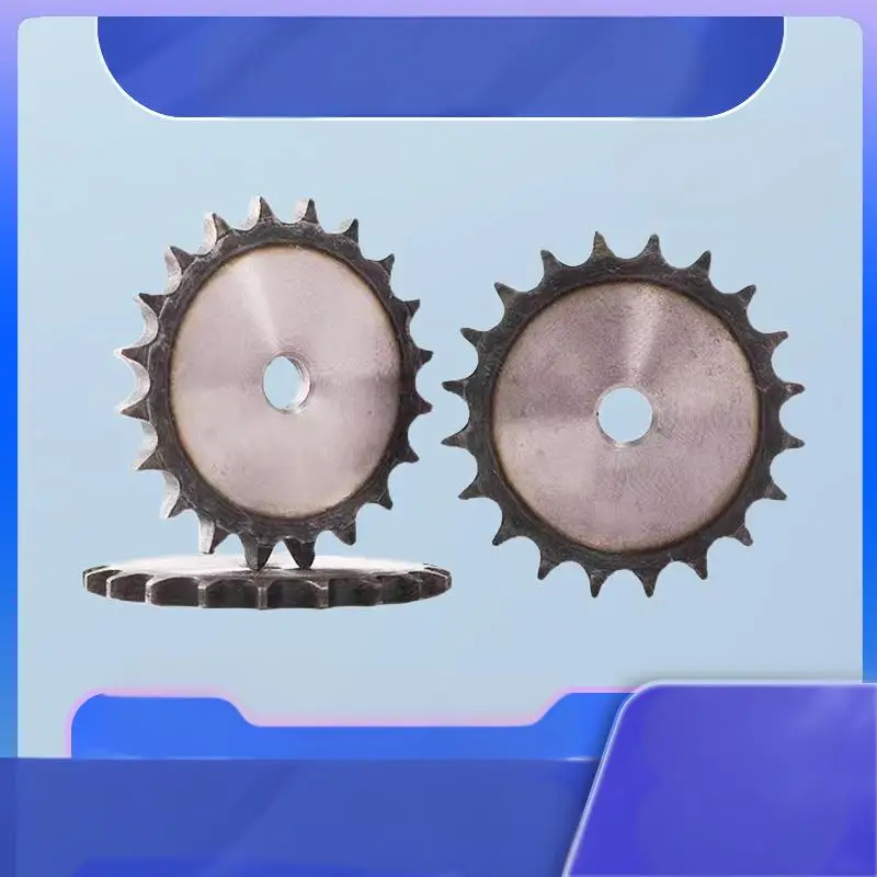 06B Flat Chain Gear 41/42/43/44/45/46/47/48/49/50 Teeth Industrial Flat Sprocket Wheel Carbon Steel Tooth Pitch 9.525mm