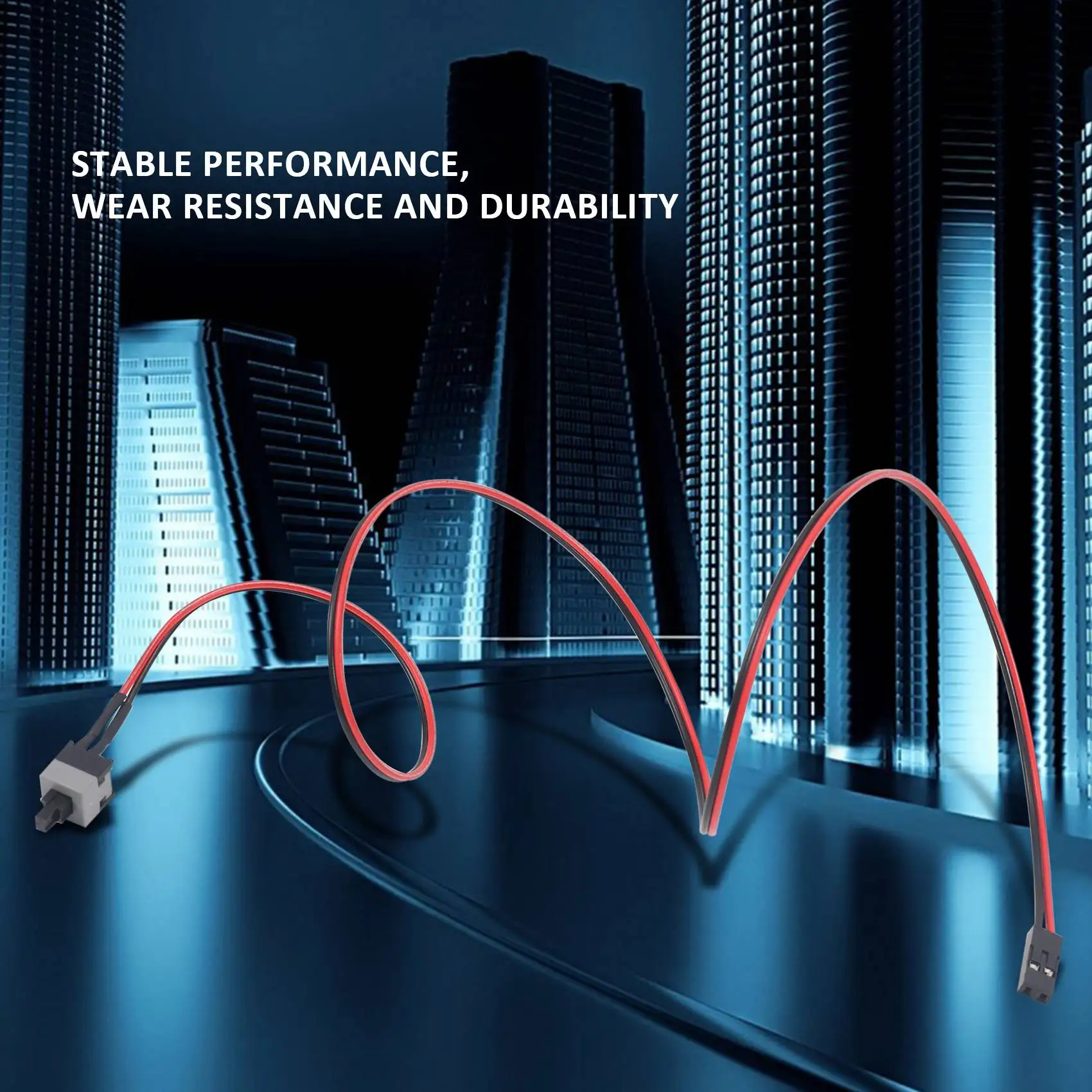 Câble de commutateur de bouton d'alimentation de 20.5 "de long pour les commutateurs PC, ordinateur de Cristal