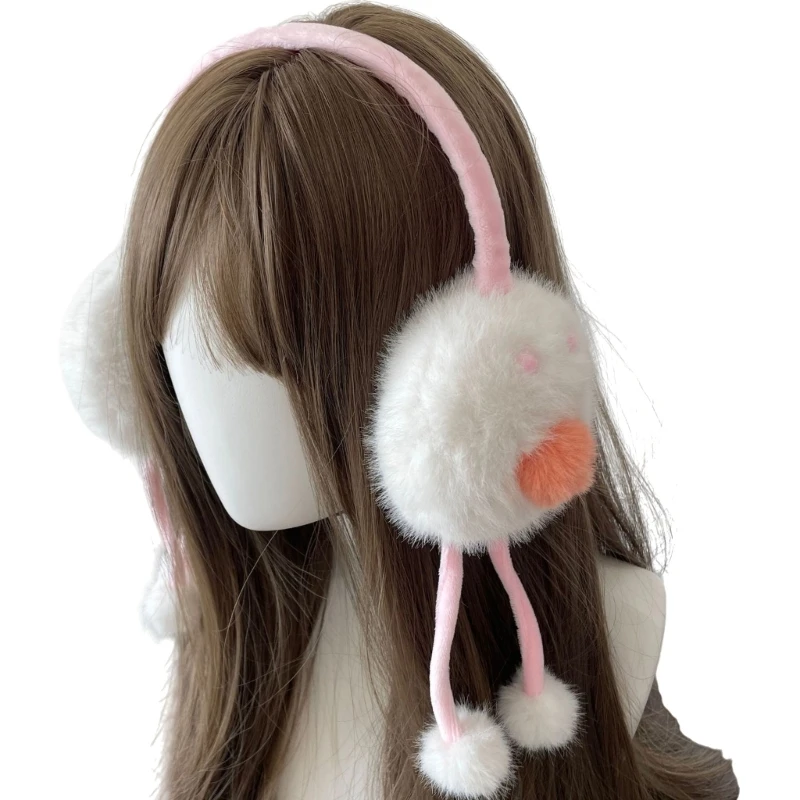 Furry หูอุ่นสโนว์บอร์ด Fleecy Muffs หูเย็นสภาพอากาศฉนวนกลางแจ้งสำหรับผู้หญิงและเด็กทุกวัย Dropship