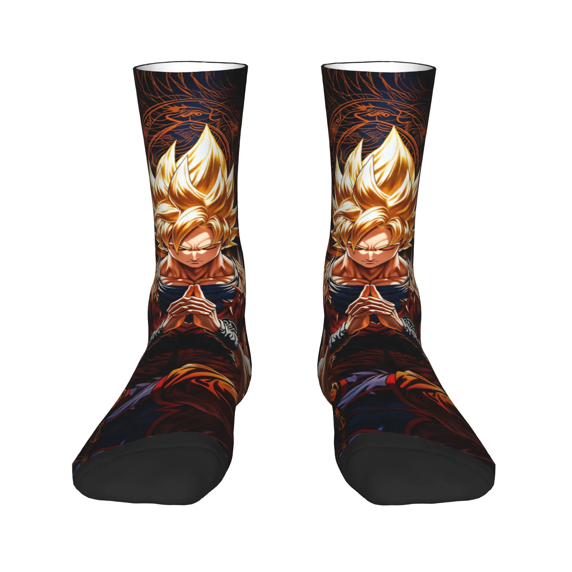 Son Goku Socks Dragons Balls Casual Stockings Couple Medium Soft Outdoor Socks Winter Graphic Anti Skid Socks