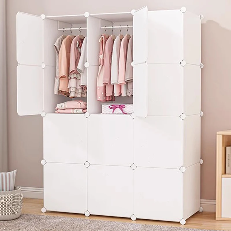 Bedroom Portable Wardrobe Organizer Partitions Storage Cupboard Display Closet Cube Dining Cheap Guarda Roupa Hotel Furniture