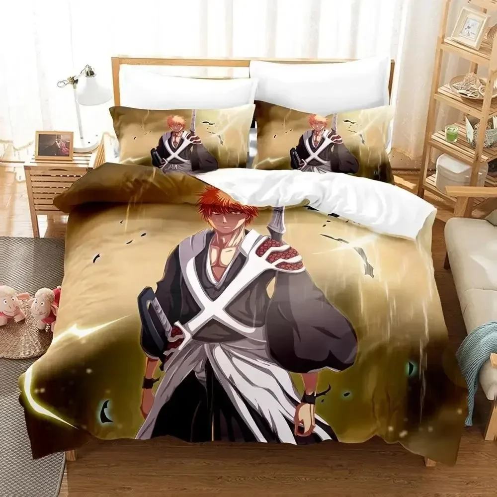 

2024 Bleach Comfortable Duvet Quilt Cover Pillowcase Bedding Set Children Bedroom Decoration Home Textile