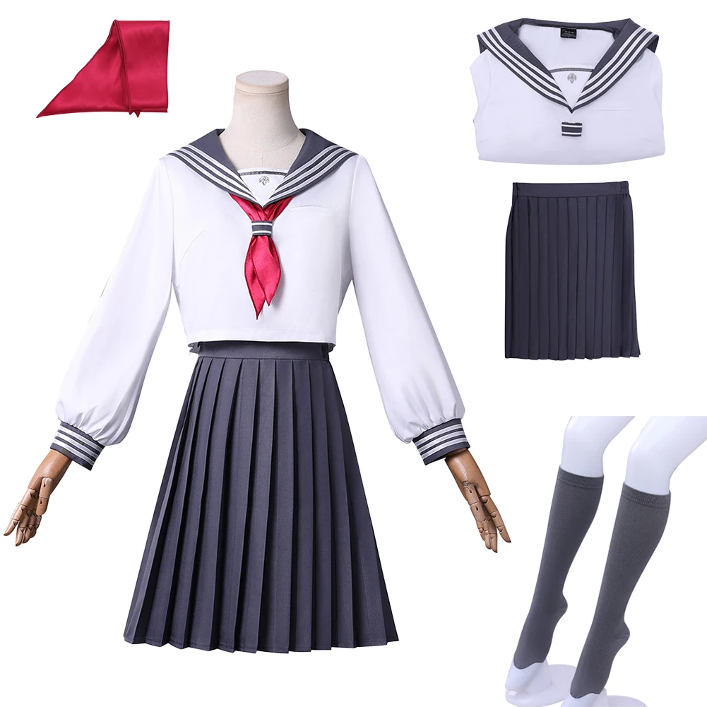 Game Silent Cosplay Hill Chiko Fukuwaka Costume Women Disguise Pink White Uniform Clothing Wigs Female Halloween Party Suits