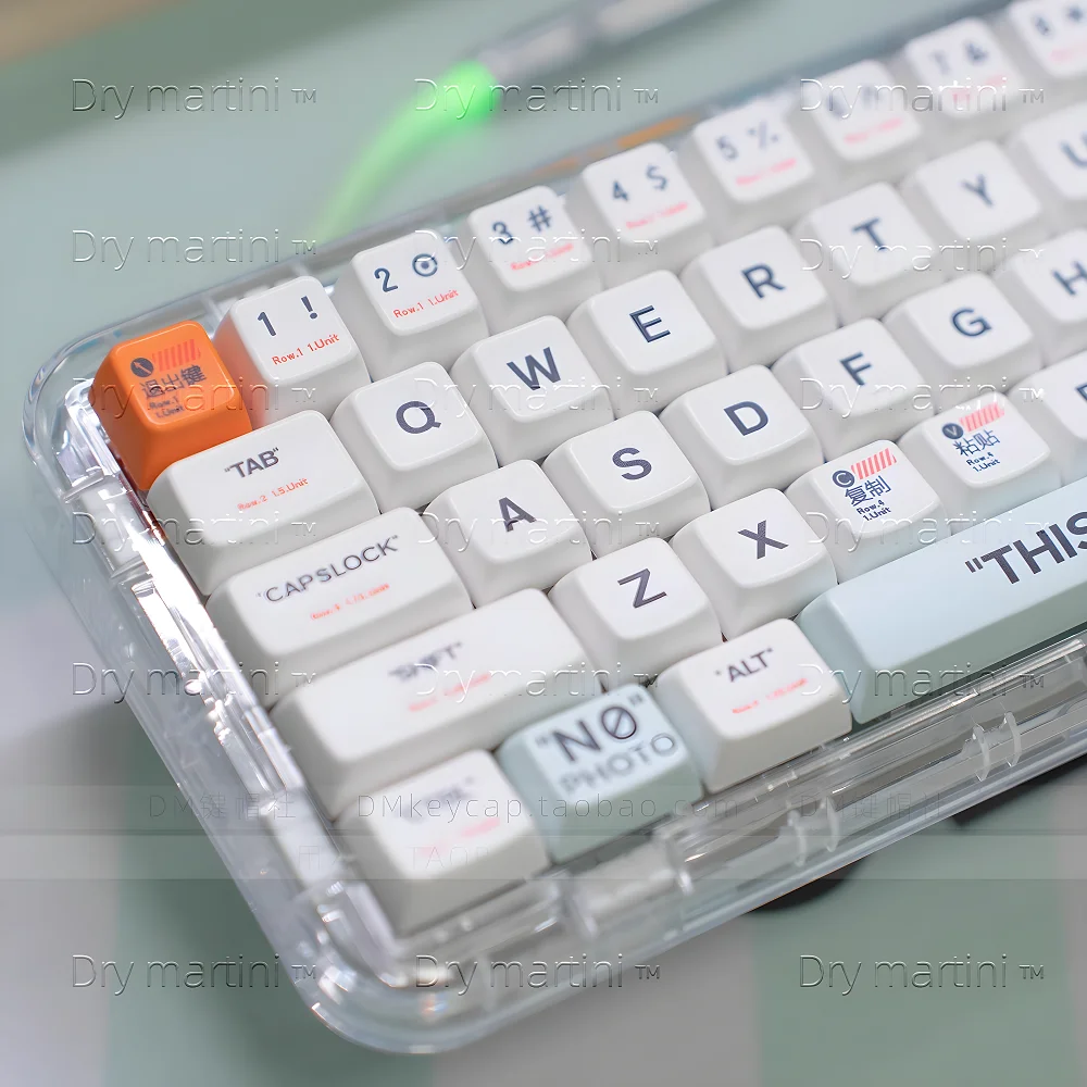 

Plastic theme MDA keycaps PBT heat sublimation for HI75 61 64 84 104 108 F87 and other keyboards