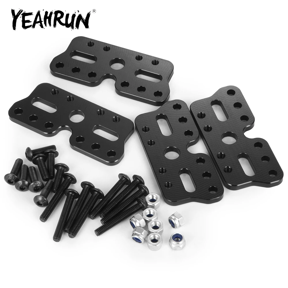 YEAHRUN 4Pcs Aluminum Alloy Front Rear Shock Towers Mount for Tamiya 1/10 Clod buster 4x4x4 Monster Truck Model Upgrade Parts