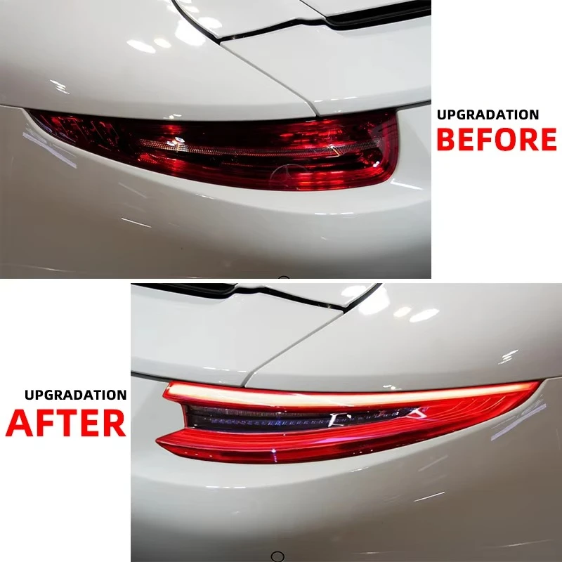 YU GUANG for Porsche 911 991.2 Plug and Play LED Taillights Led Rear Lights Assembly tails Lights Tail Lamp Turn Signal Indictor