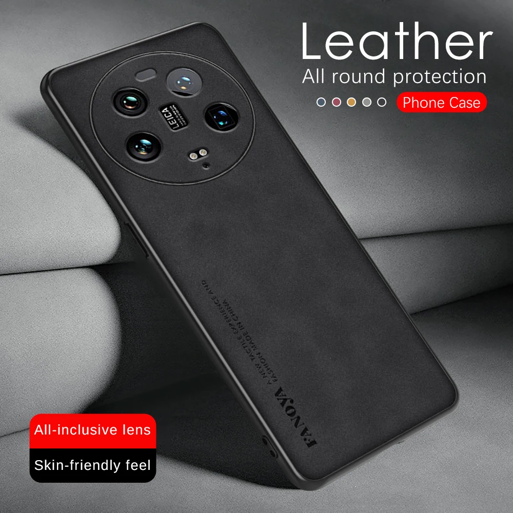 Xiomi 14 Ultra Case Sheepskin Leather Lens Protect Shell Cover For Xiaomi14 Xiaomi Mi14 Mi 14 Ultra Pro 5G 2024 Shockproof Coque