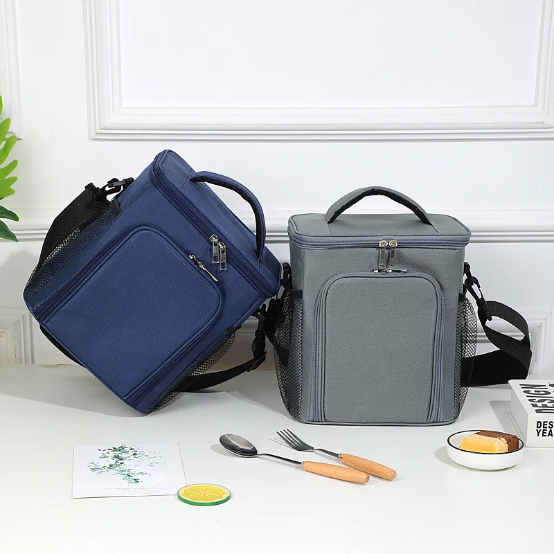 Insulated Lunch Bag Large Lunch Bags for Women Men Reusable Lunch Box Bag With Adjustable Shoulder Strap Cooler Tote Hangbag