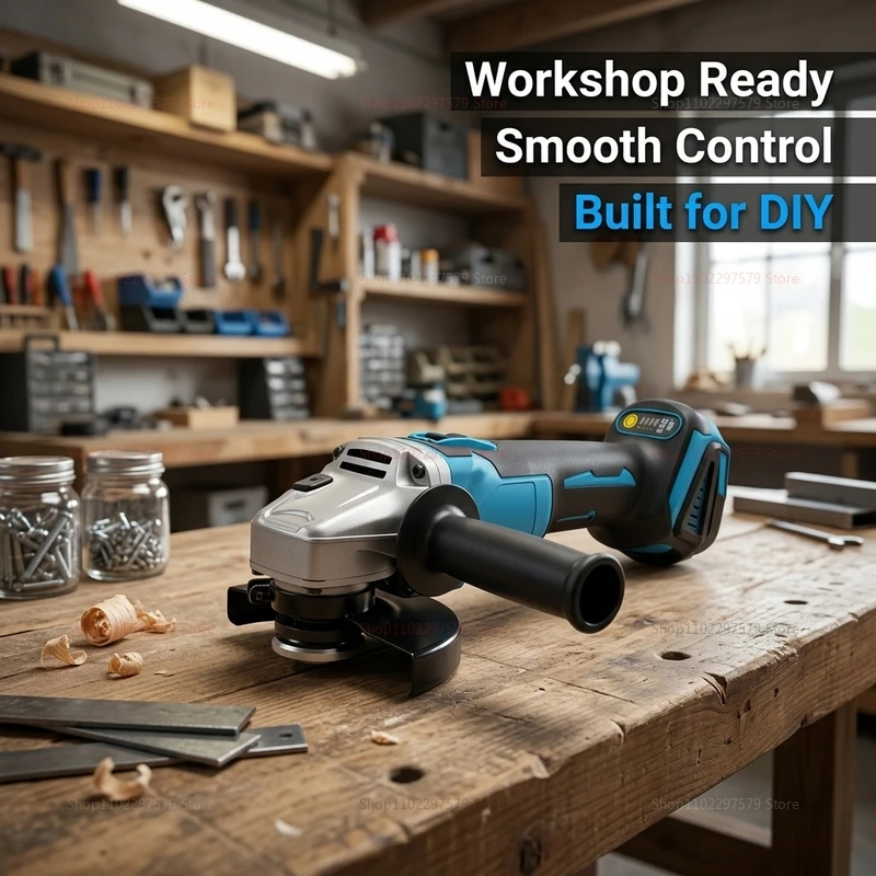 Versatile Brushless Angle Grinder and Polishing Cutter Cordless Tool for Metal Stone Wood Cutting