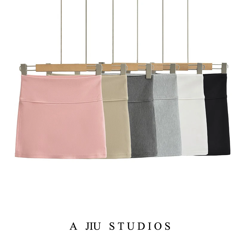 

High Waist Wide Waisand Side Slit Bodycon ort Skirt Women's Spor Anti-Light Tight Leggings Skirt Street Sle Summer 2025