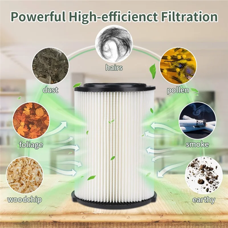 

【Buy&Now】VF4000 Replacement Vacuum Filter For Ridgid 72947 5 To 20 Gallon Wet Dry Vac Models, Fits 6-9 Gal Husky& For Craftsman