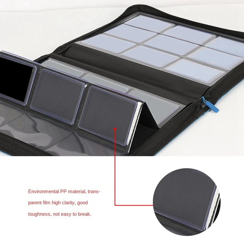 Top-216 Card Slots Large Capacity Hard Card Holder Card Collection Card Book Waterproof & Dustproof