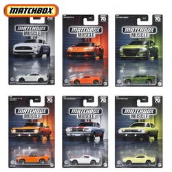 Boîte d'allumettes pour garçons, Ford Mustang Corvette Dodge Charger PlGT-Birthday Gift, Muscle 70th Years Toys, Original Diecast, 1/64