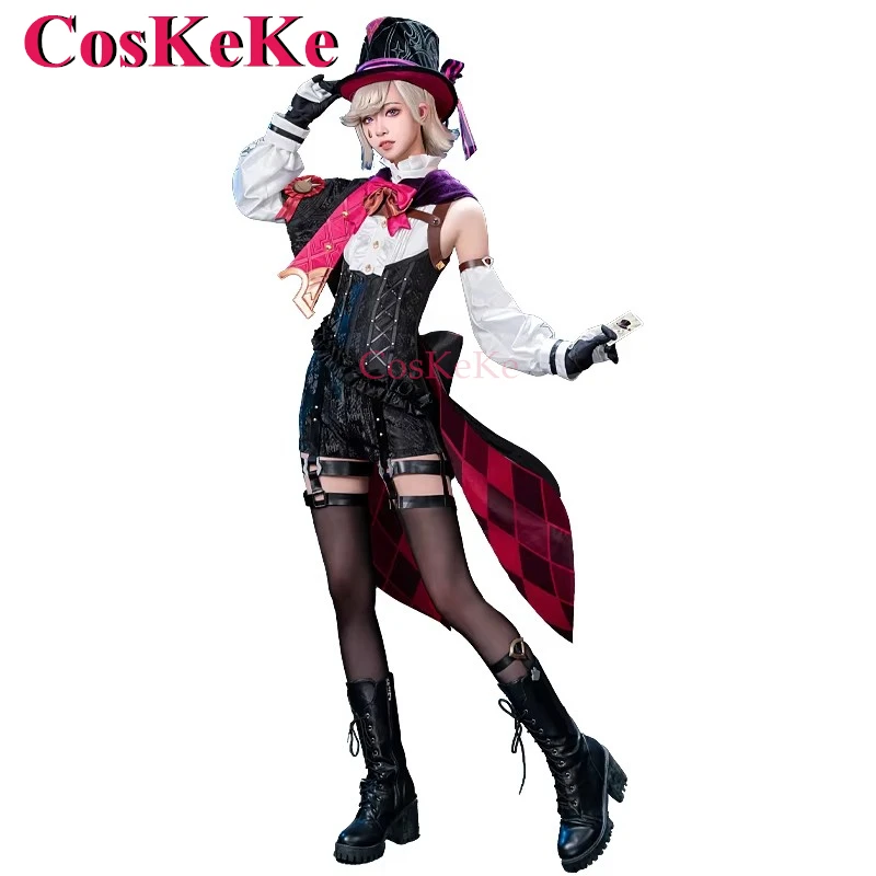 

CosKeKe Lyney Anime Game Genshin Impact Cosplay Costumes Sweet Nifty Lovely Combat Uniforms Halloween Party Role Play Clothing