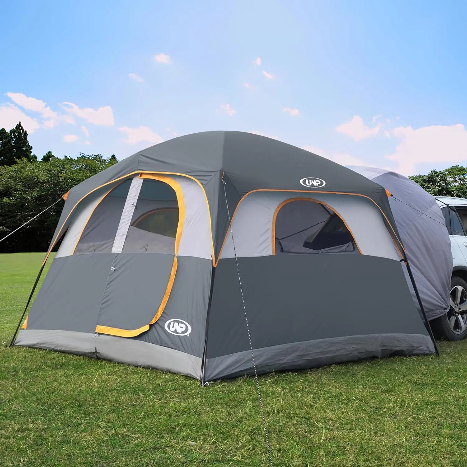 

Tent for Camping, 6-Person SUV Tailgate Tent - Easy Set Up with Rainfly, 10'x9'x78in(H)