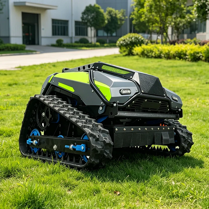 

Hot Selling Remote Control Crawler Brush Cutter Grass Mini Robot Flail Working Width 600mm Lawn Mower Customized