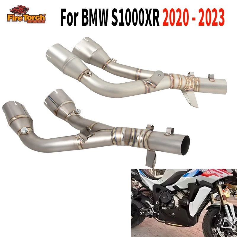 

Надевается для BMW S1000XR S1000 XR 2020 2021 2022 2023, выхлопная система мотоцикла, среднее звено, соединительная труба, оригинальный глушитель