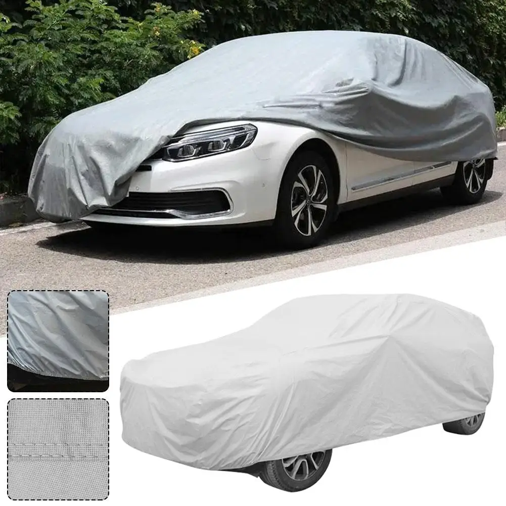 Universal Car Cover UV Protection Sun Cover Sunshade Waterproof Dustproof For Sedan Scratch-Resistant Sedan Suit SUV Car To N4T3