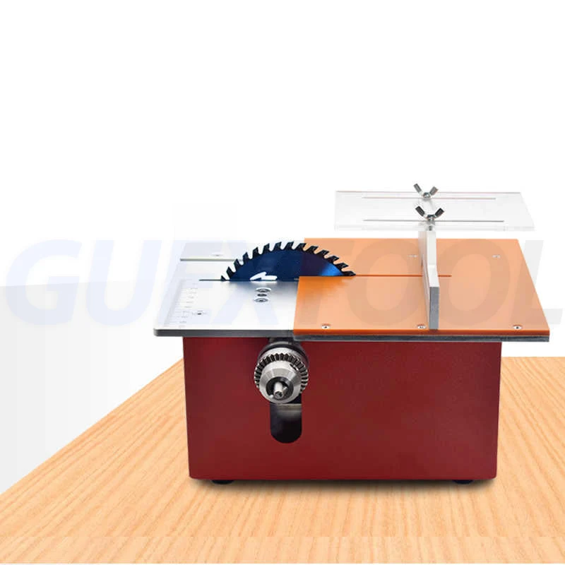 

T60 Micro Multifunctional Table Saw DIY Desktop Cutting Machine Woodworking Slotting Push Table Saw Woodworking Cutting Saws 24V