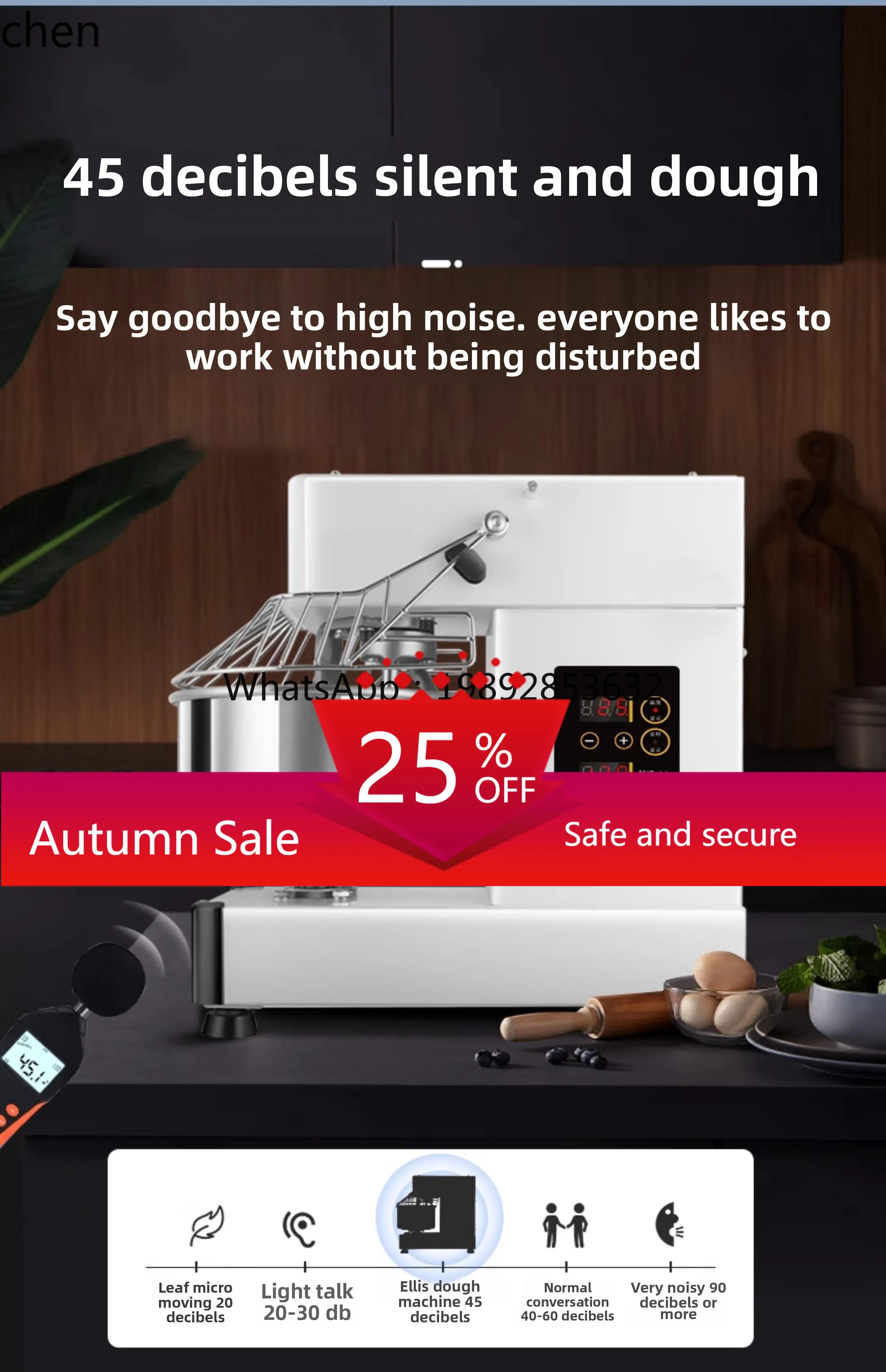 

Dough Mixer Commercial Small Double Action Two Speed Live Dough Mixer