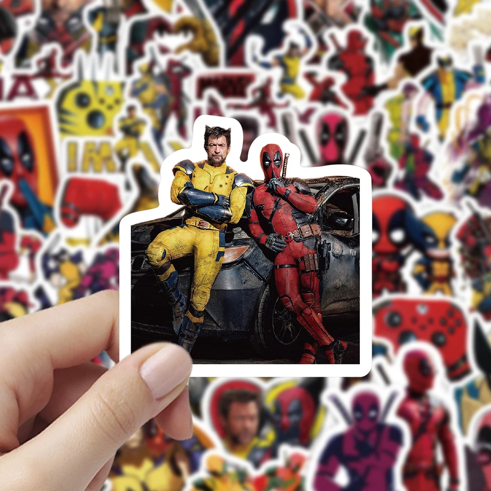 10/30/60PCS Disney Deadpool & Wolverine Stickers for Kids Decals Cool Graffiti Suitcase Laptop Stationery Waterproof Sticker Toy