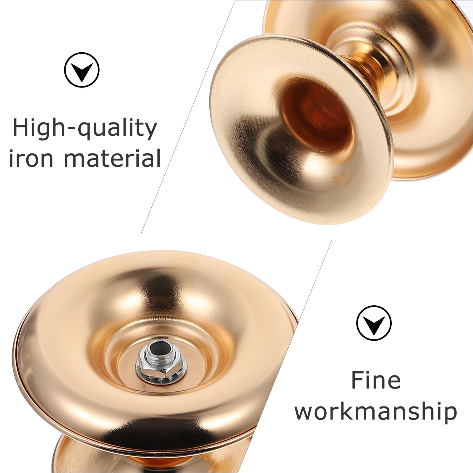 

2Pcs Iron Holders European Retro Style Artistic Candlesticks Xmas Holiday Tabletop Decoration Dinner Party